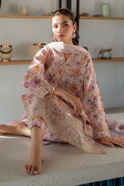 Baroque Embroidered Unstitched Lawn 3 Pcs