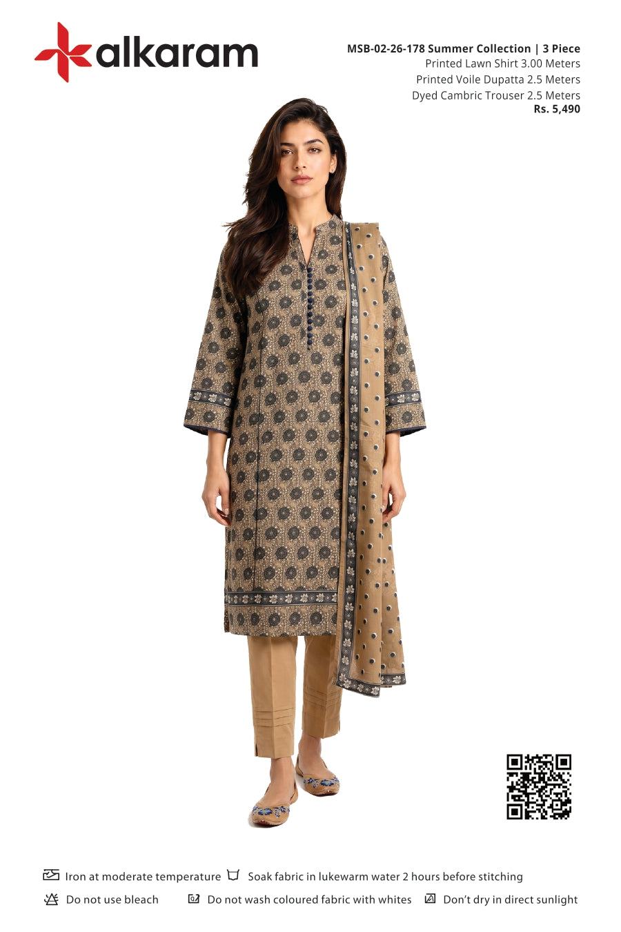 Alkaram Original Lawn 3-Piece Summer Collection