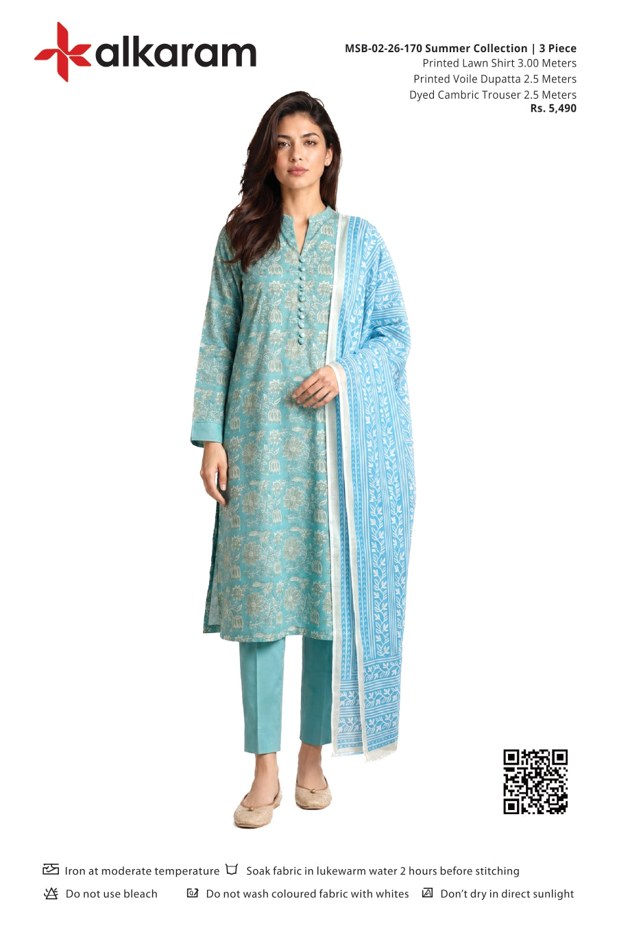 Alkaram Original Lawn 3-Piece Summer Collection