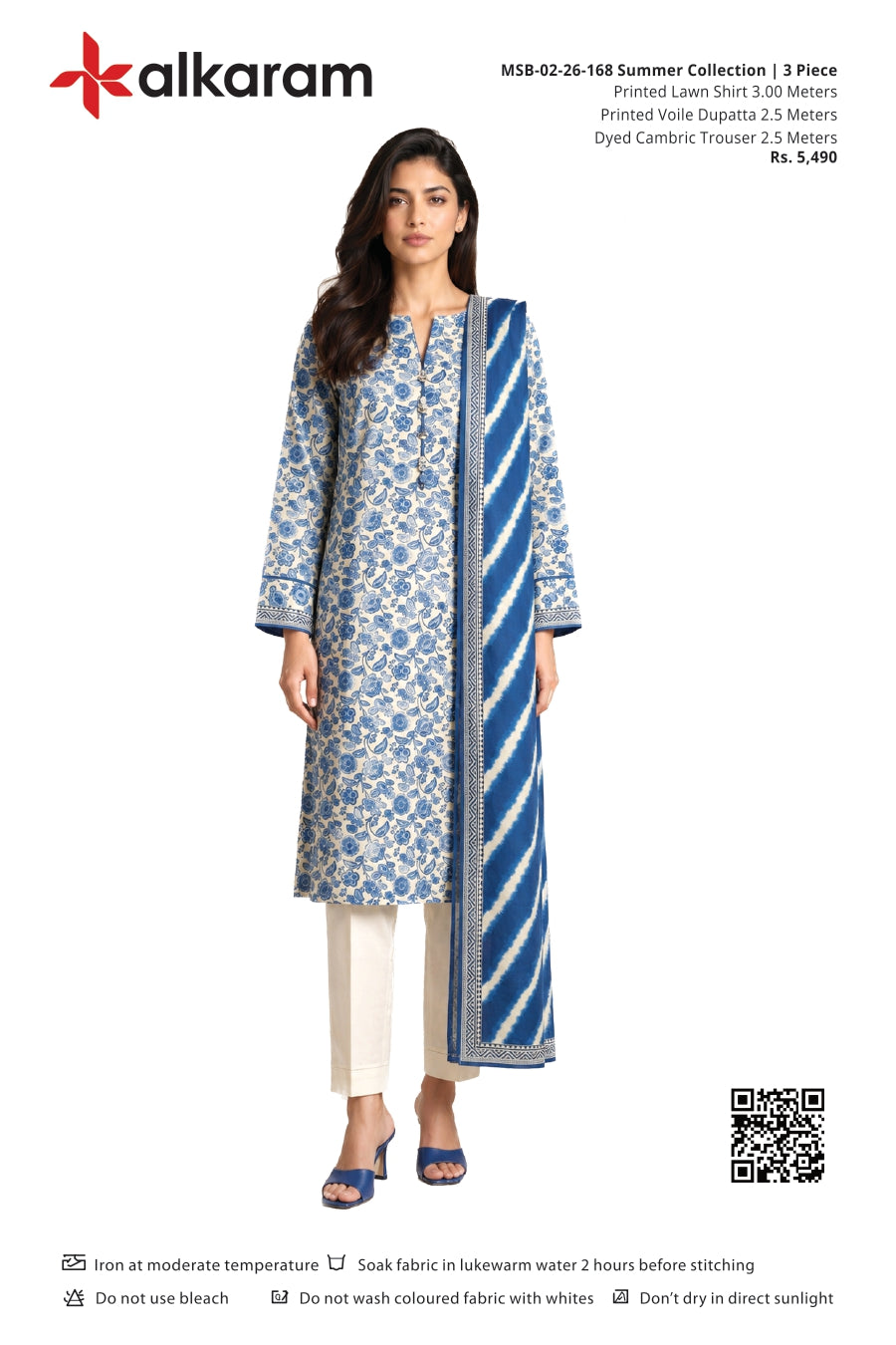 Alkaram Original Lawn 3-Piece Summer Collection