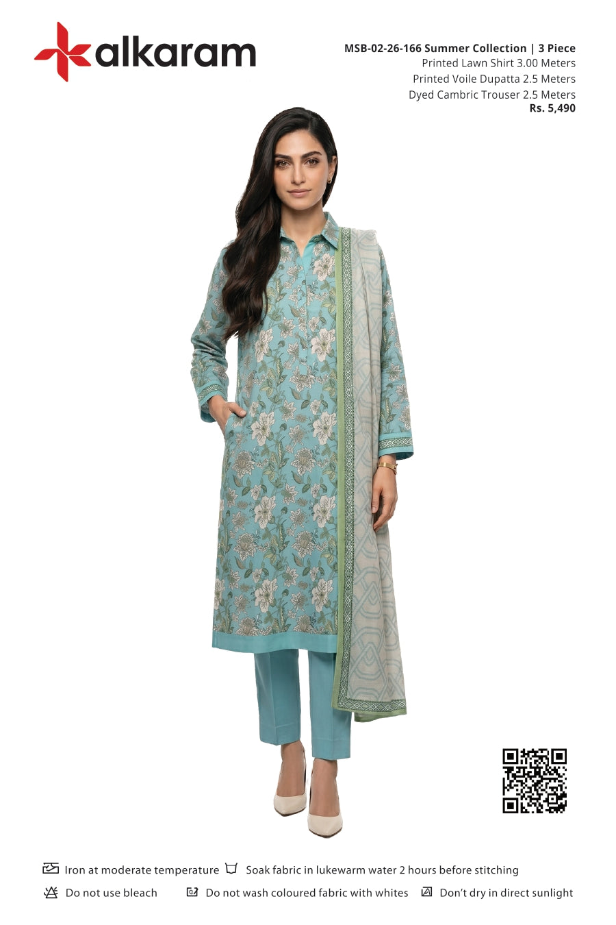 Alkaram Original Lawn 3-Piece Summer Collection