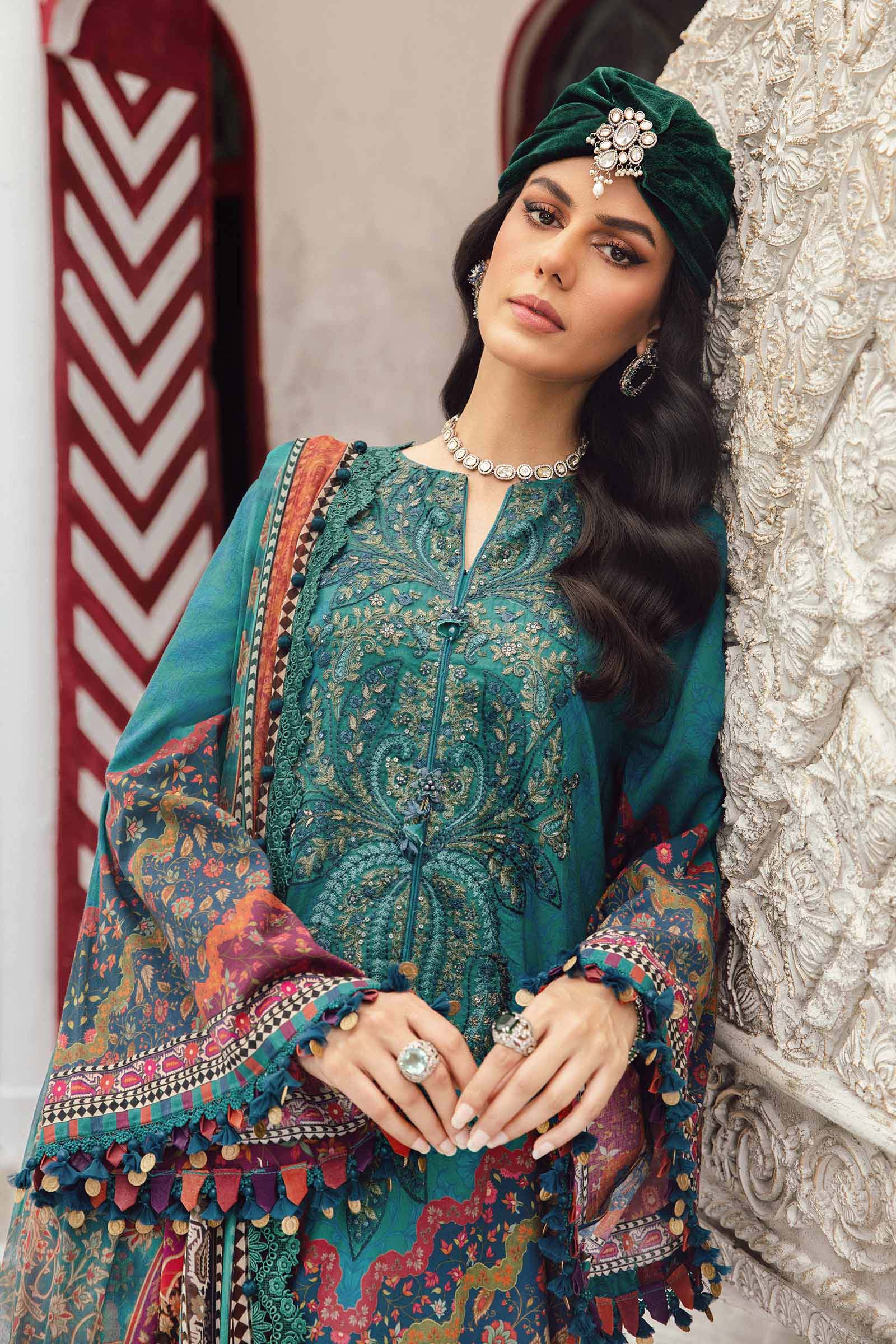 Maria B 3pcs Printed Sale Article With Lawn Dupatta
