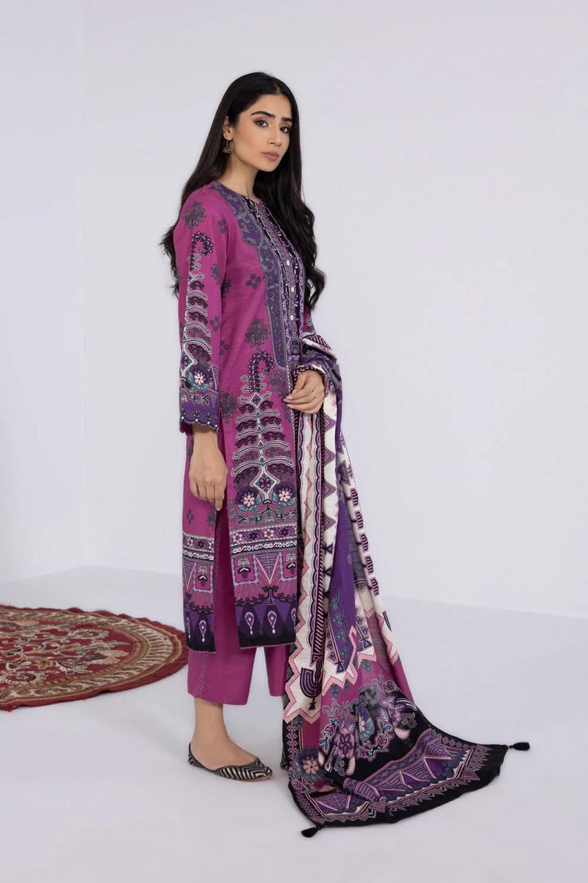 Saphire Printed Lawn 3Pcs Unstitched Suits