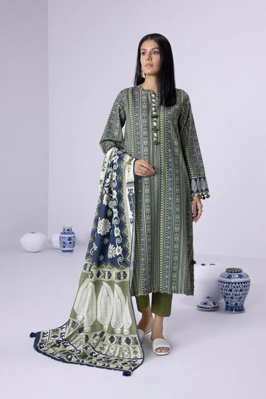 Saphire Printed Lawn 3Pcs Unstitched Suits