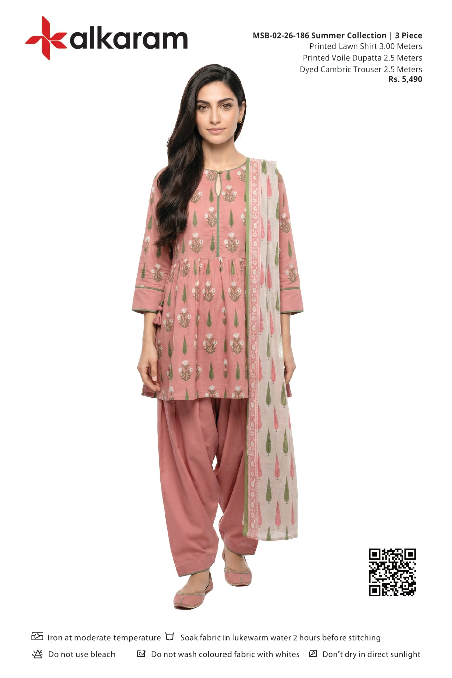 Alkaram Original Lawn 3-Piece Summer Collection