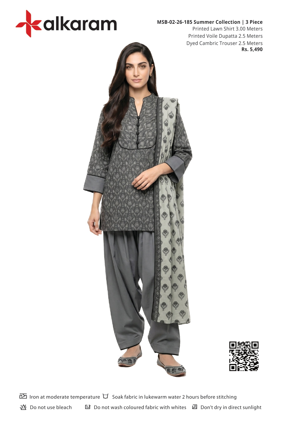 Alkaram Original Lawn 3-Piece Summer Collection