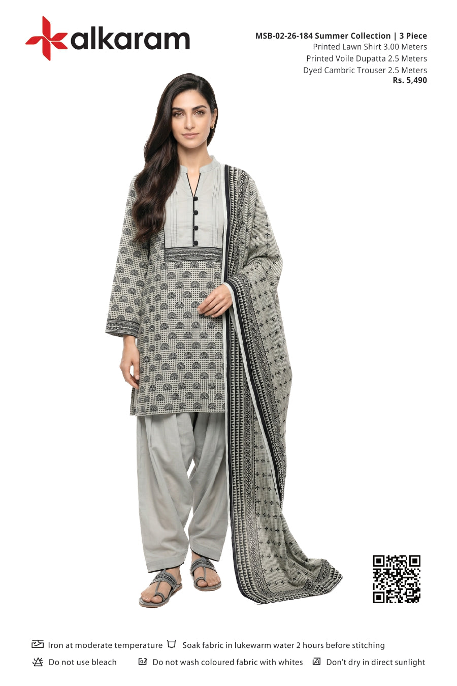 Alkaram Original Lawn 3-Piece Summer Collection