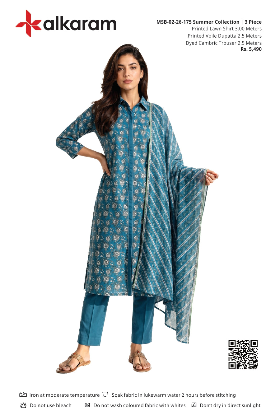 Alkaram Original Lawn 3-Piece Summer Collection