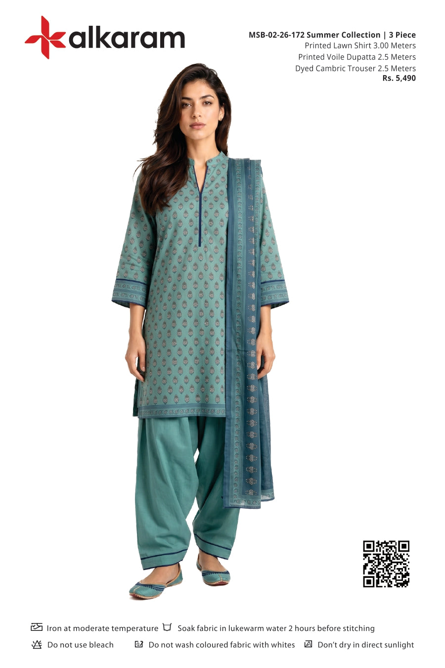 Alkaram Original Lawn 3-Piece Summer Collection