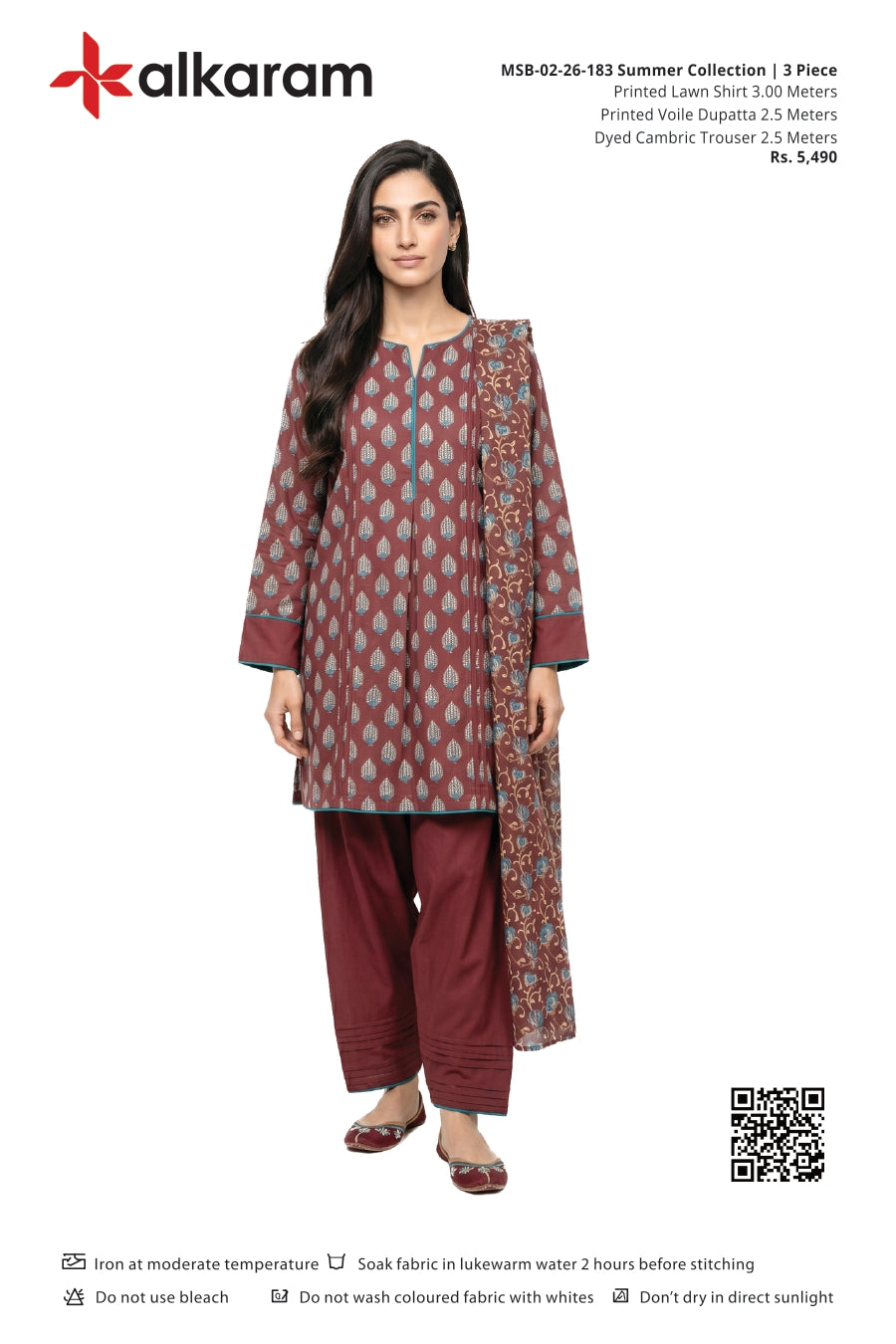 Alkaram Original Lawn 3-Piece Summer Collection