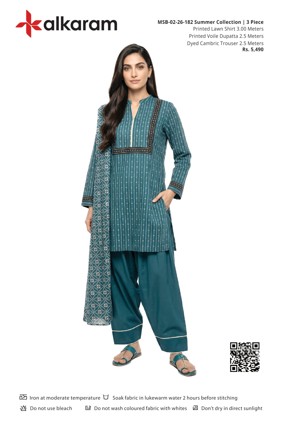 Alkaram Original Lawn 3-Piece Summer Collection