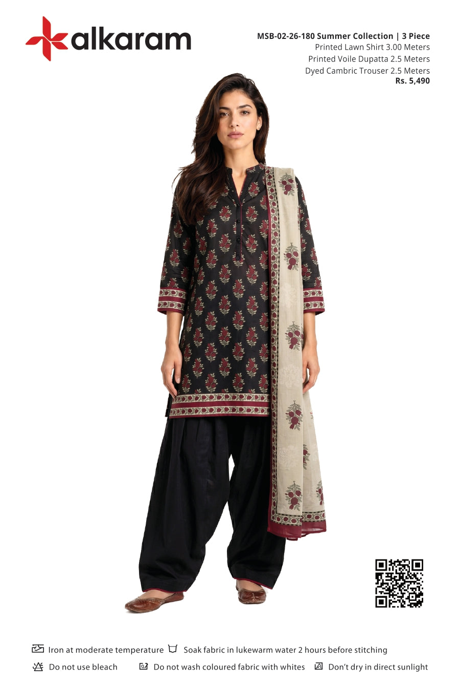 Alkaram Original Lawn 3-Piece Summer Collection