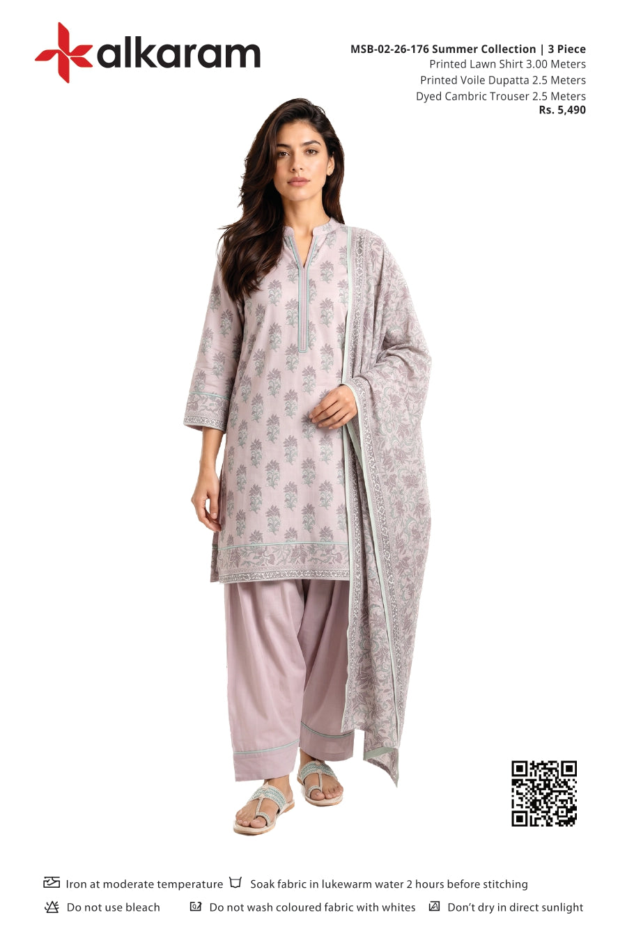 Alkaram Original Lawn 3-Piece Summer Collection