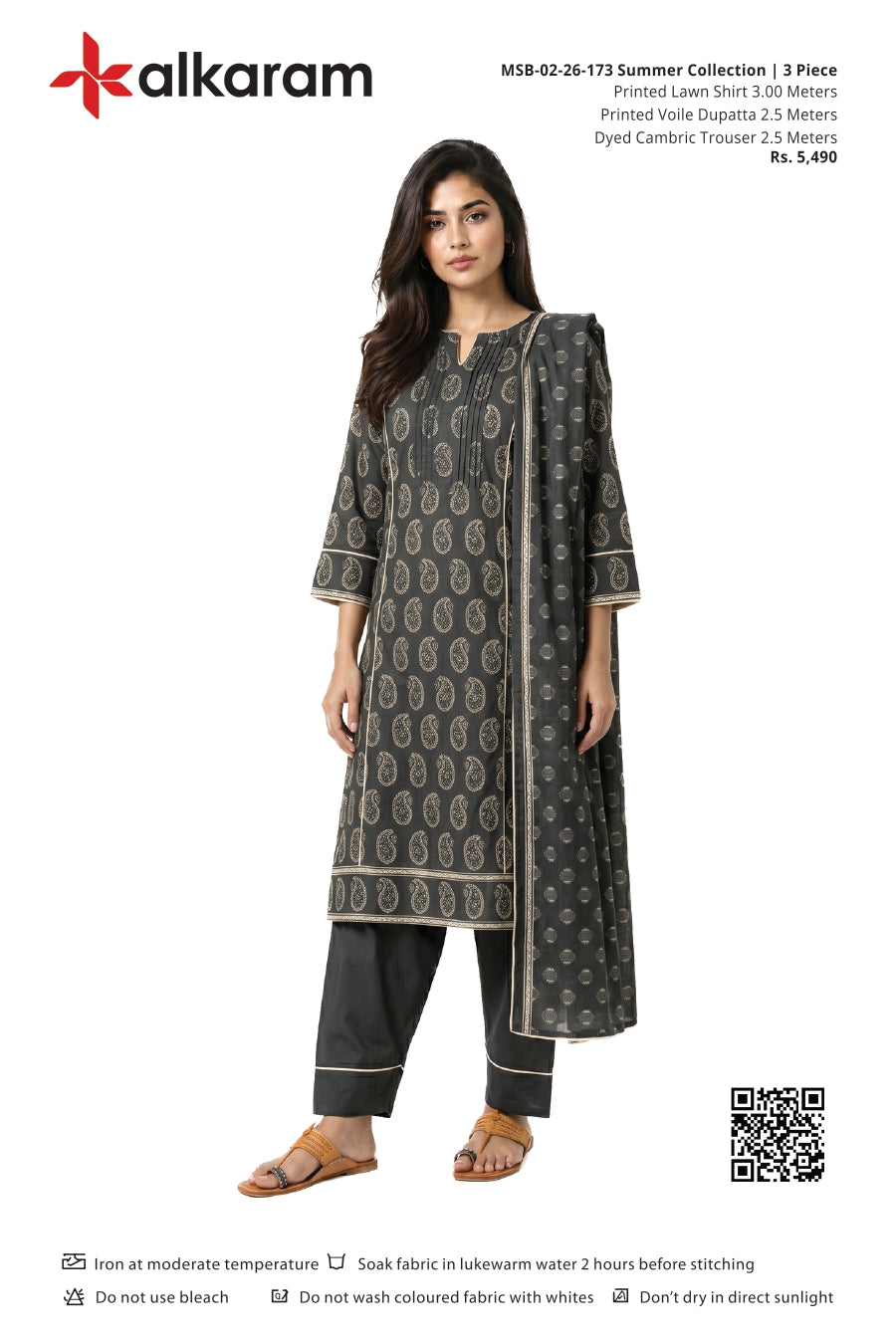 Alkaram Original Lawn 3-Piece Summer Collection
