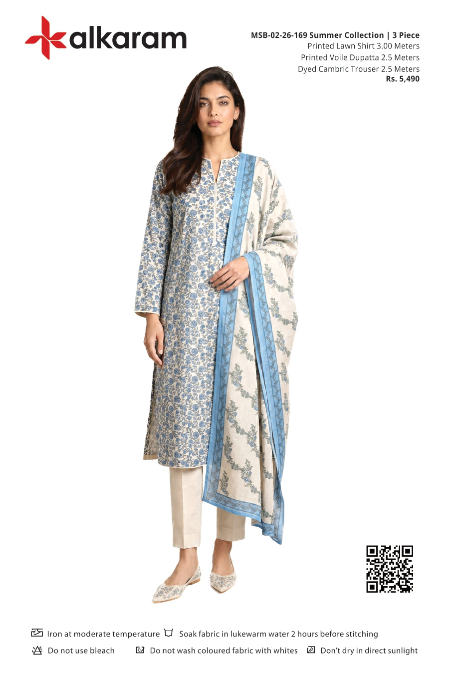 Alkaram Original Lawn 3-Piece Summer Collection