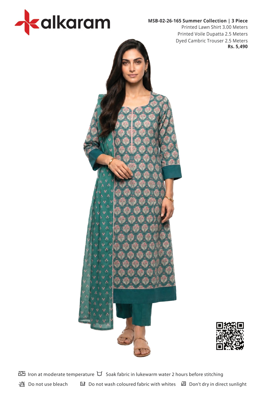 Alkaram Original Lawn 3-Piece Summer Collection