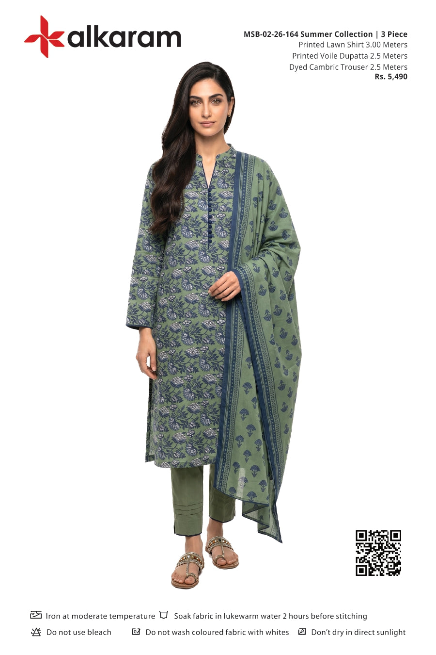 Alkaram Original Lawn 3-Piece Summer Collection