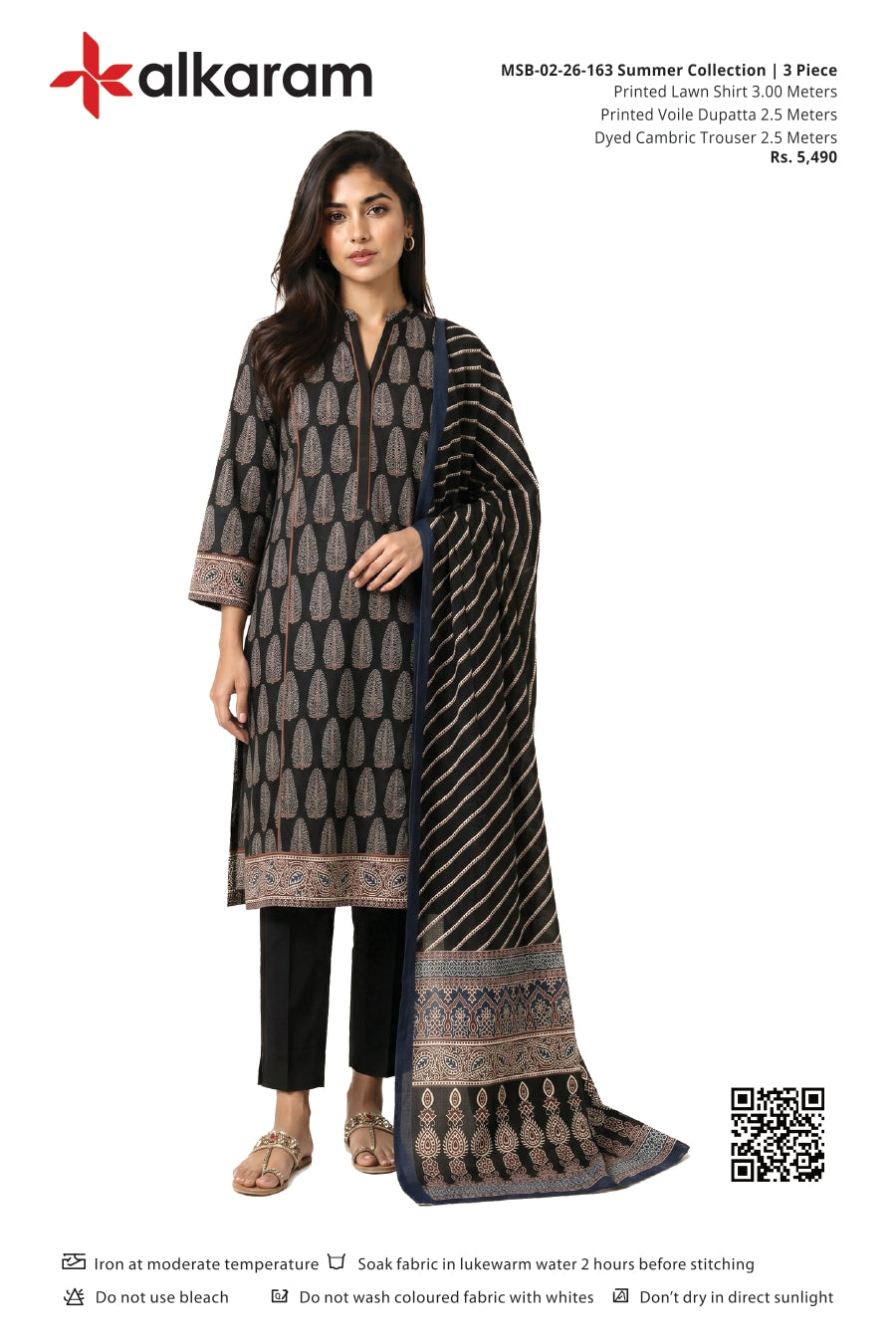 Alkaram Original Lawn 3-Piece Summer Collection