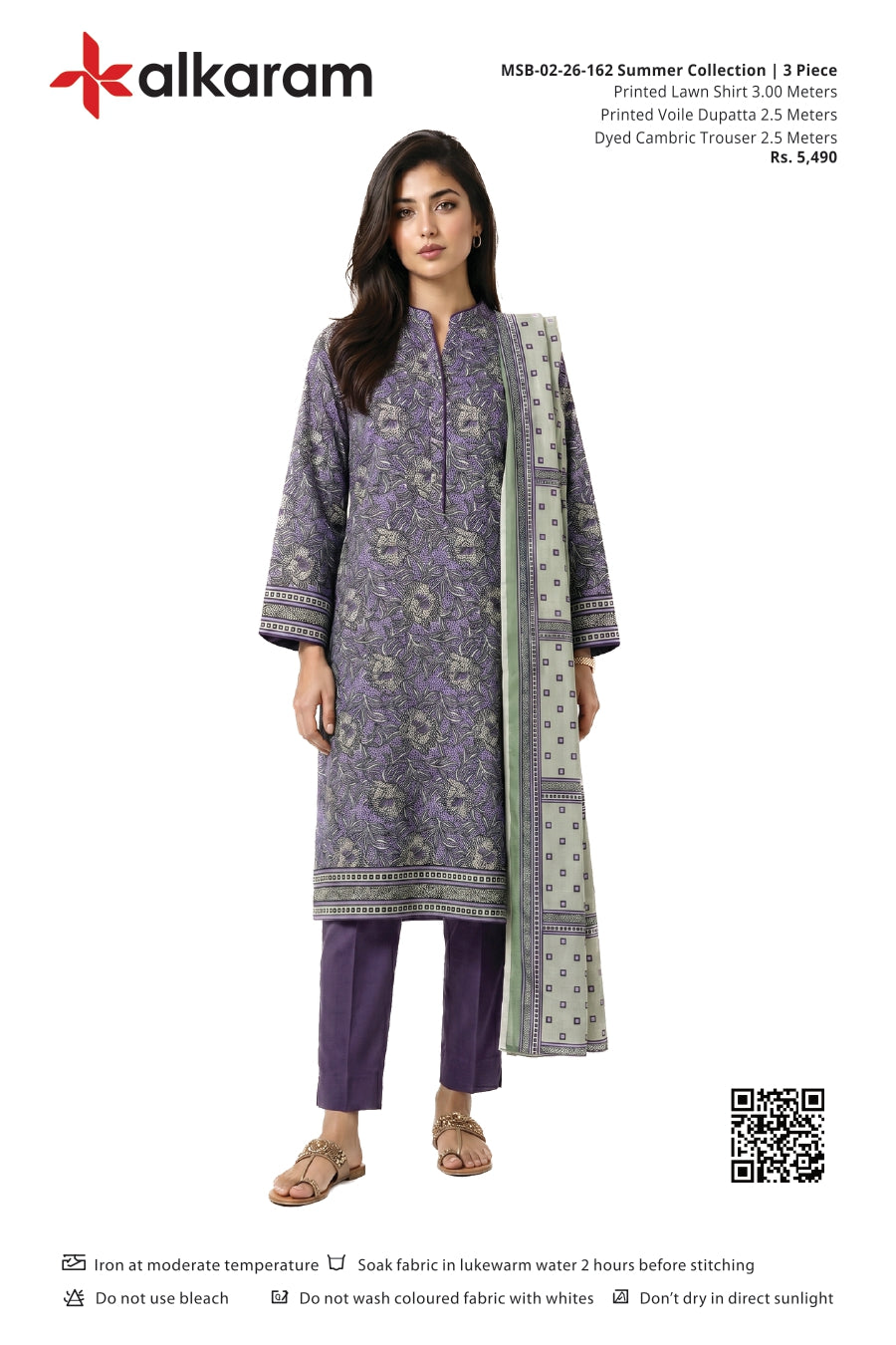 Alkaram Original Lawn 3-Piece Summer Collection
