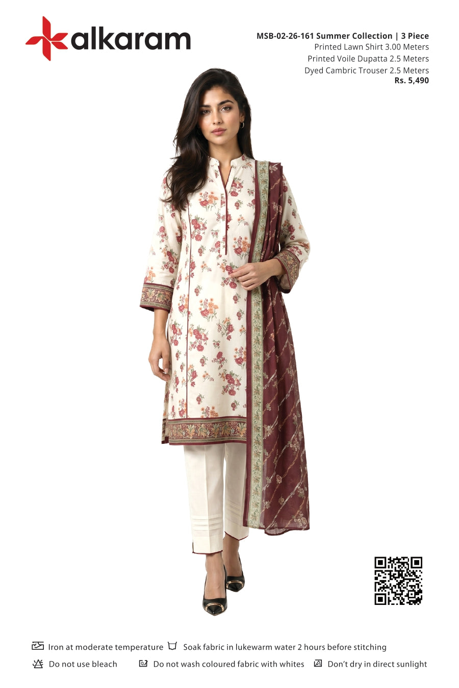 Alkaram Original Lawn 3-Piece Summer Collection