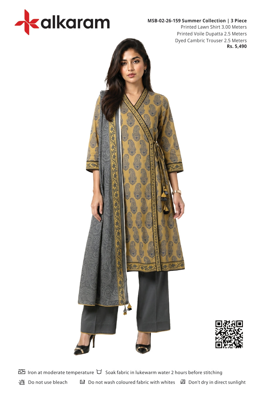 Alkaram Original Lawn 3-Piece Summer Collection